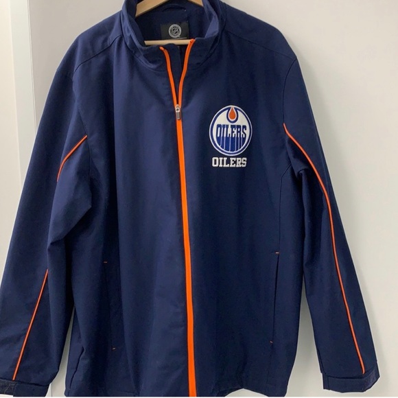 Brand New W/O Tags Oilers XXL Coaches Jacket - Picture 3 of 3